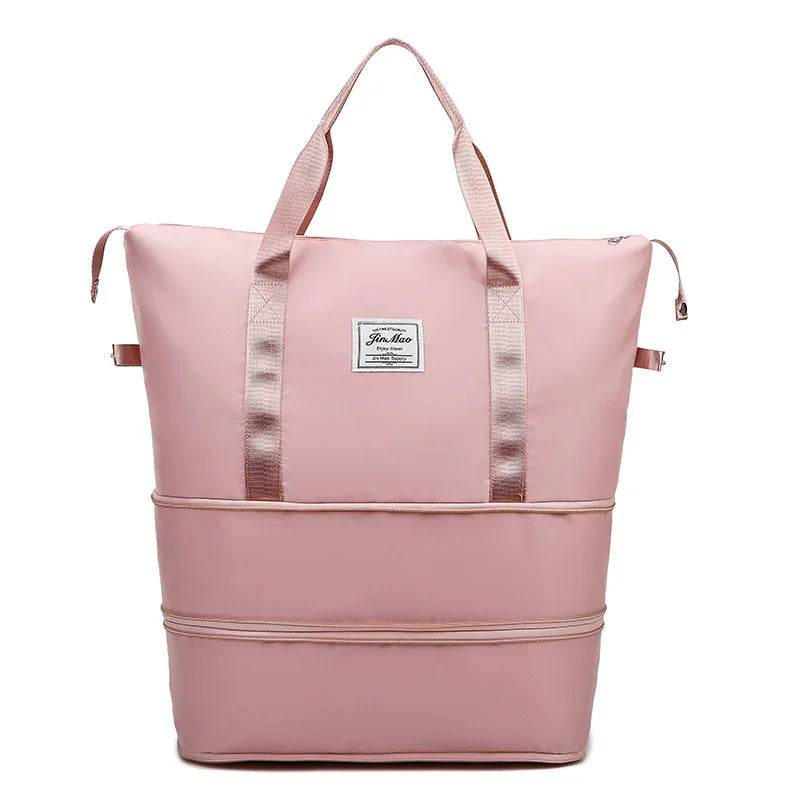 Travel Bag Large Capacity Double Expansion Portable Sports Gym Bag Student Luggage Bag Storage Bag - Classy Collective
