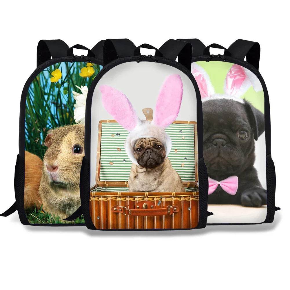 Pug children's backpack Pug primary school backpack - Classy Collective