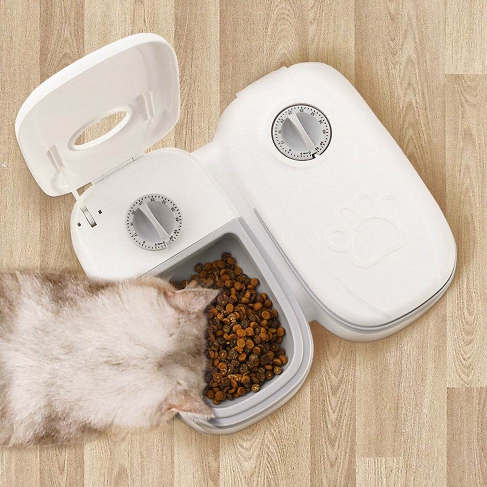 Automatic Pet Feeder Smart Food Dispenser For Cats Dogs- Stainless Steel Bowl - Classy Collective
