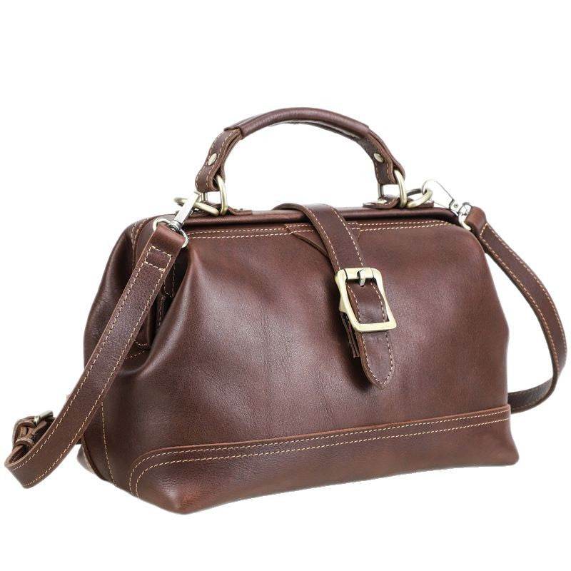 Top Layer Cowhide Dual-use Women's Shoulder Messenger Bag Large Capacity - Classy Collective