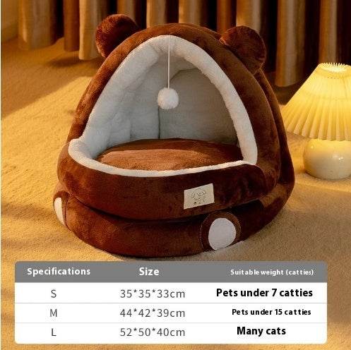 Cat Nest Four Seasons Universal Winter Warm Closed - Classy Collective