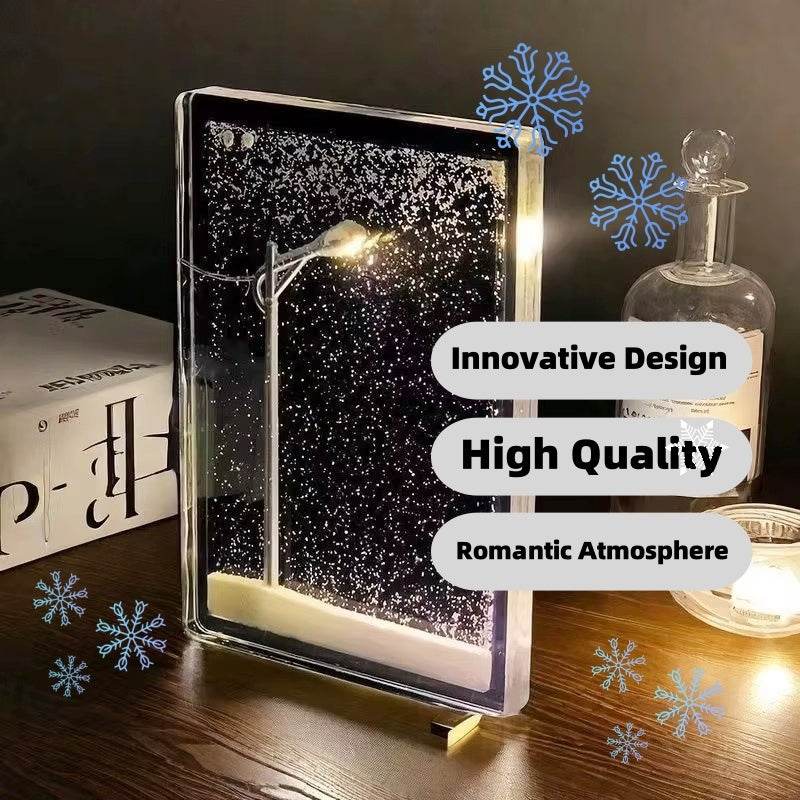 Magic Snowy Landscape Night Lights -DIY - Classy Collective