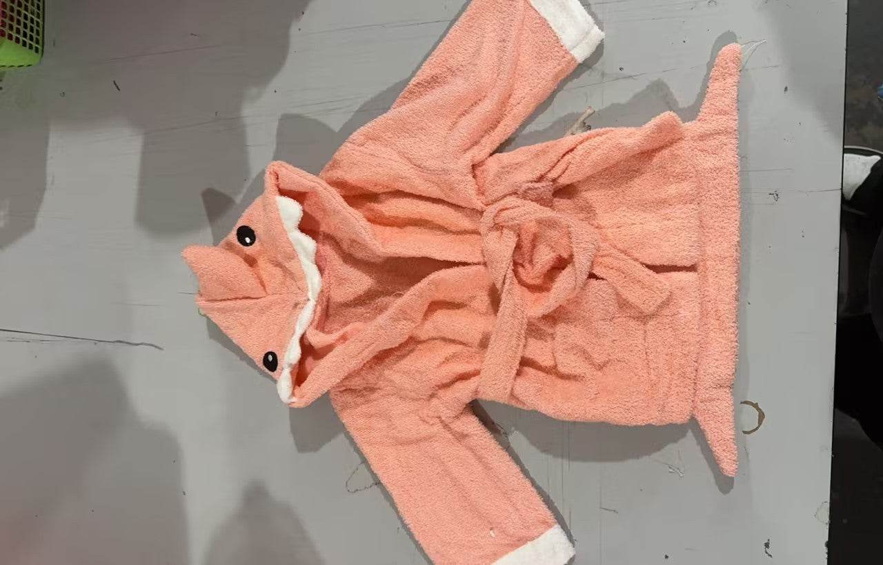 Children's Hooded Absorbent Animal-shaped Bathrobe - Classy Collective