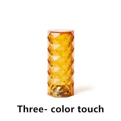 Nordic Crystal Lamp USB Table Lamps Bedroom Touch Dimming Atmosphere Diamond Night Light Rose Projector Lamp Decor - Classy Collective