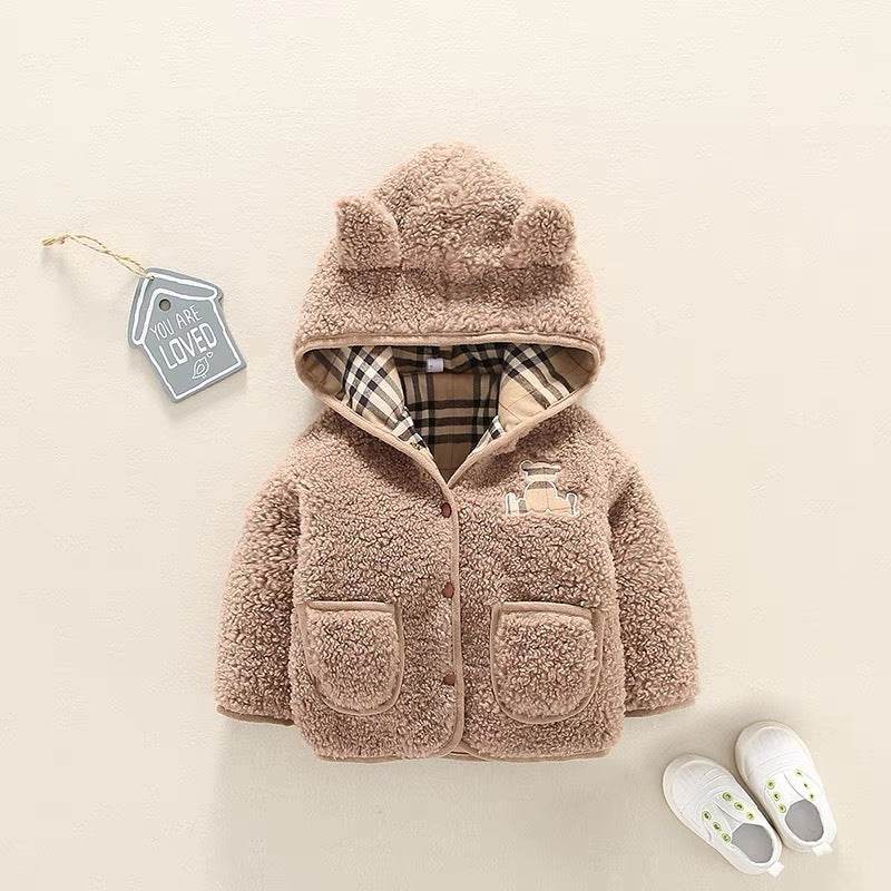 Lamb Cashmere Thickened Coat Girl's Cotton-padded Jacket - Classy Collective
