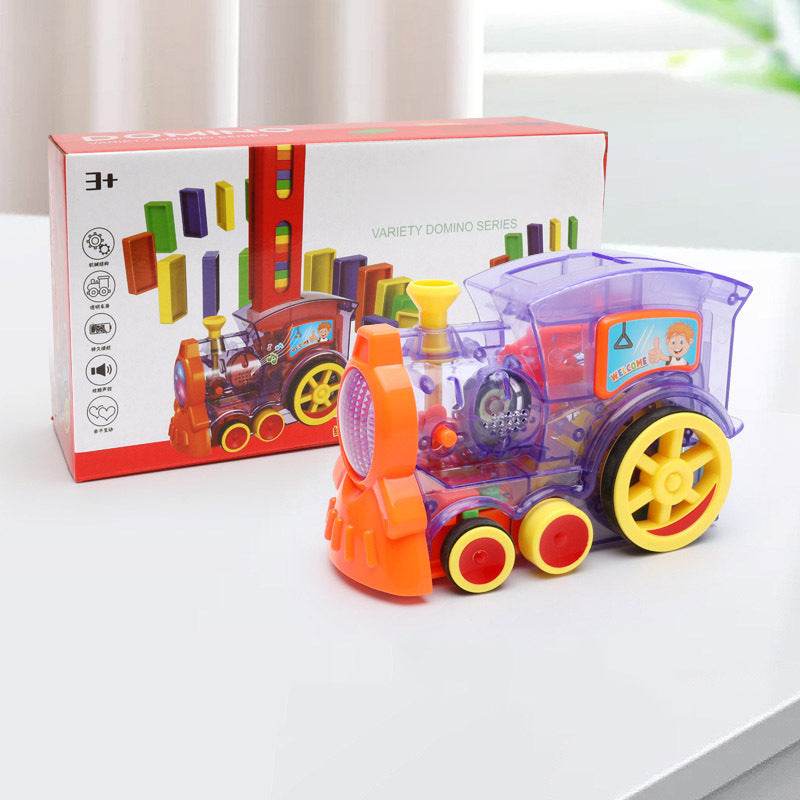 Domino Train Toys Car Puzzle Automatic Release - Classy Collective