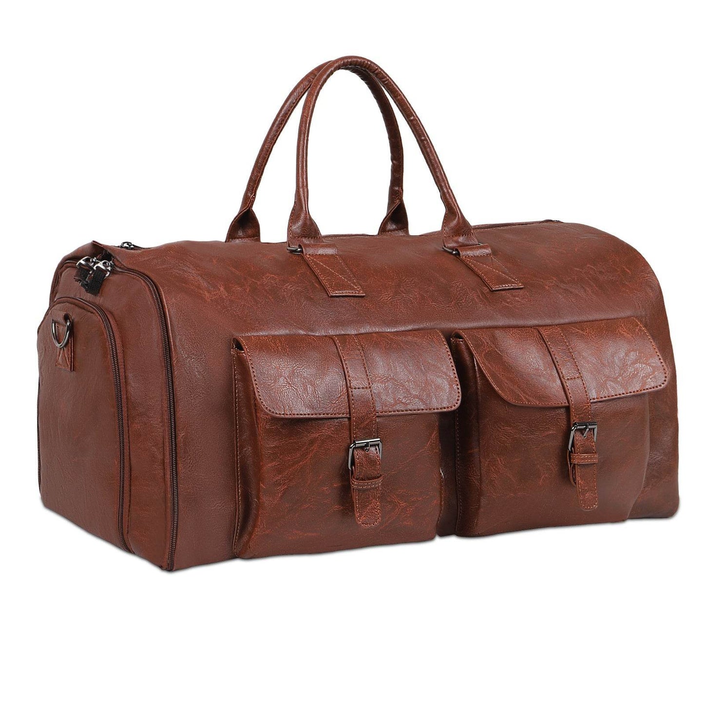 Large Capacity Men's Leather Suit Storage Bag - Classy Collective