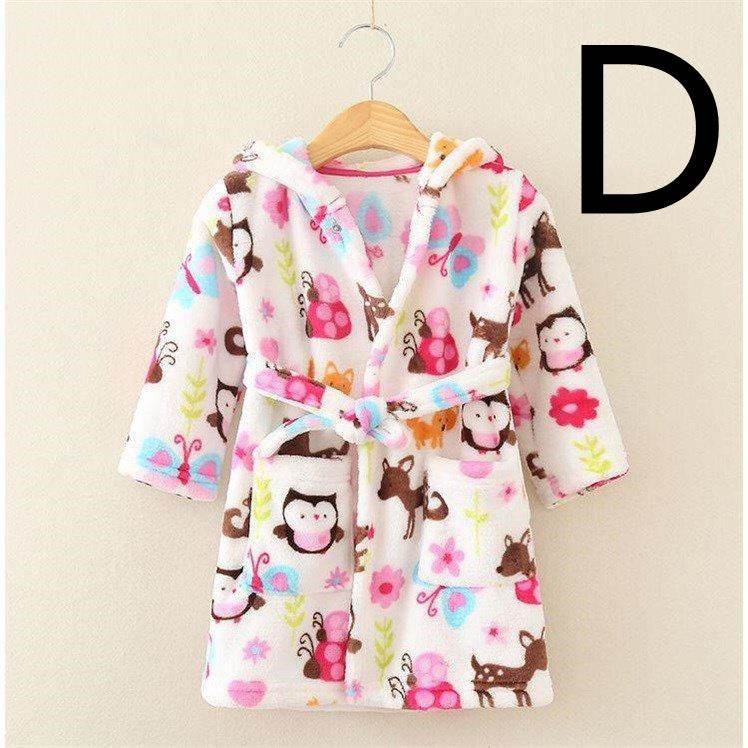 Children's Bathrobe-Thickened Flannel - Classy Collective