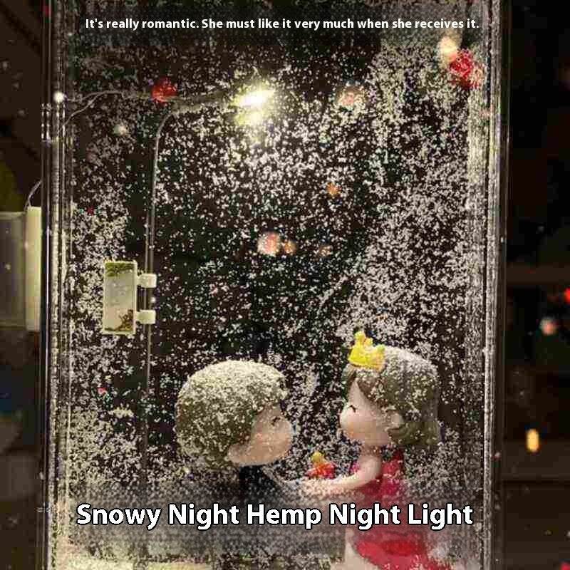 Magic Snowy Landscape Night Lights -DIY - Classy Collective