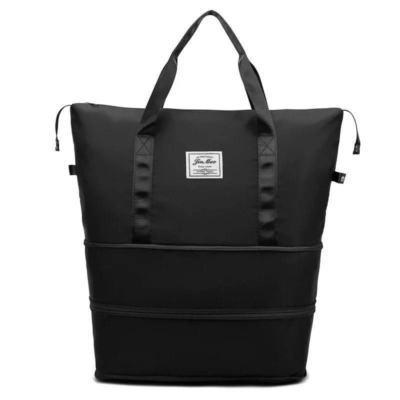 Travel Bag Large Capacity Double Expansion Portable Sports Gym Bag Student Luggage Bag Storage Bag - Classy Collective