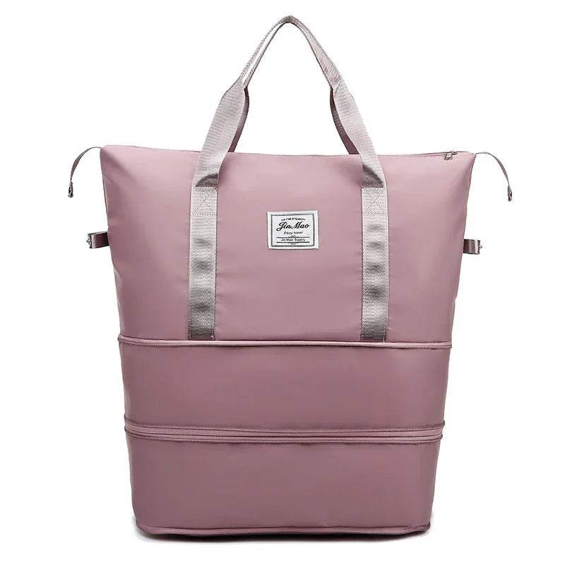 Travel Bag Large Capacity Double Expansion Portable Sports Gym Bag Student Luggage Bag Storage Bag - Classy Collective