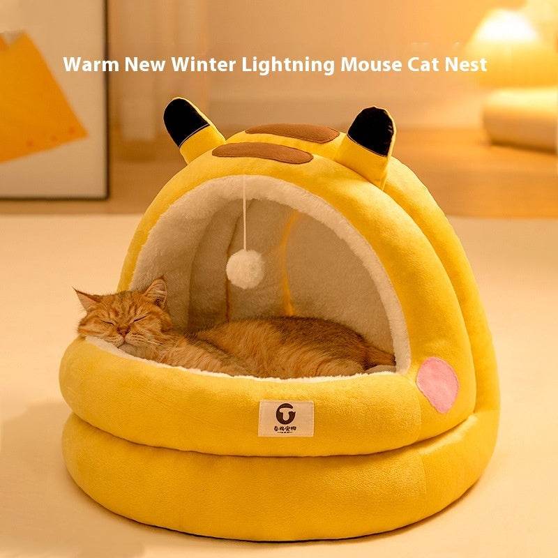 Cat Nest Four Seasons Universal Winter Warm Closed - Classy Collective