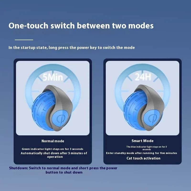 New Interactive Cat Toys Ball Auto Electric Rolling Ball Toys For Cat Kitty Pets Smart Automatic Teaser USB Rechargeable Cat Toy Pet Products - Classy Collective