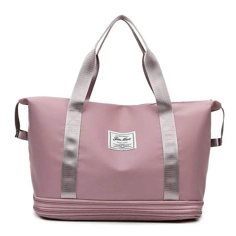 Travel Bag Large Capacity Double Expansion Portable Sports Gym Bag Student Luggage Bag Storage Bag - Classy Collective