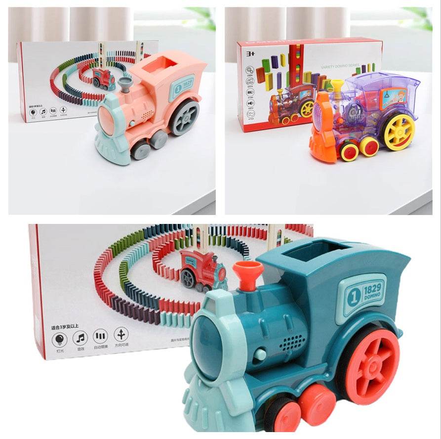 Domino Train Toys Car Puzzle Automatic Release - Classy Collective