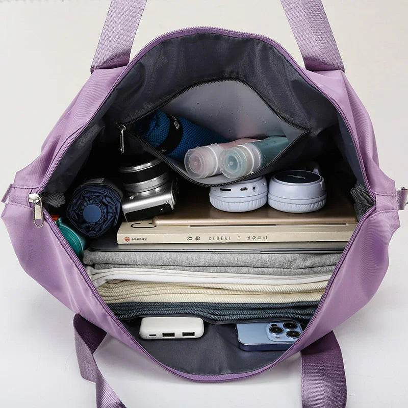 Travel Bag Large Capacity Double Expansion Portable Sports Gym Bag Student Luggage Bag Storage Bag - Classy Collective