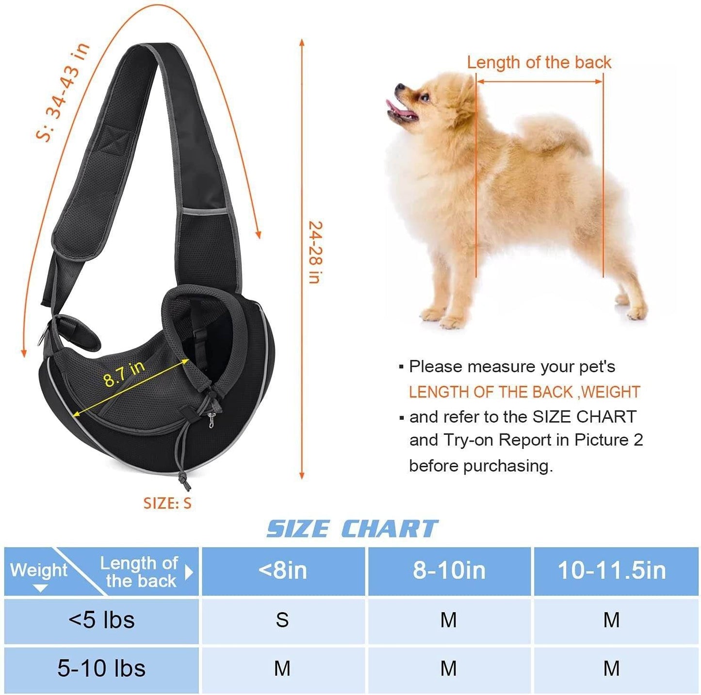 Portable Crossbody Bag For Dogs Cats - Classy Collective