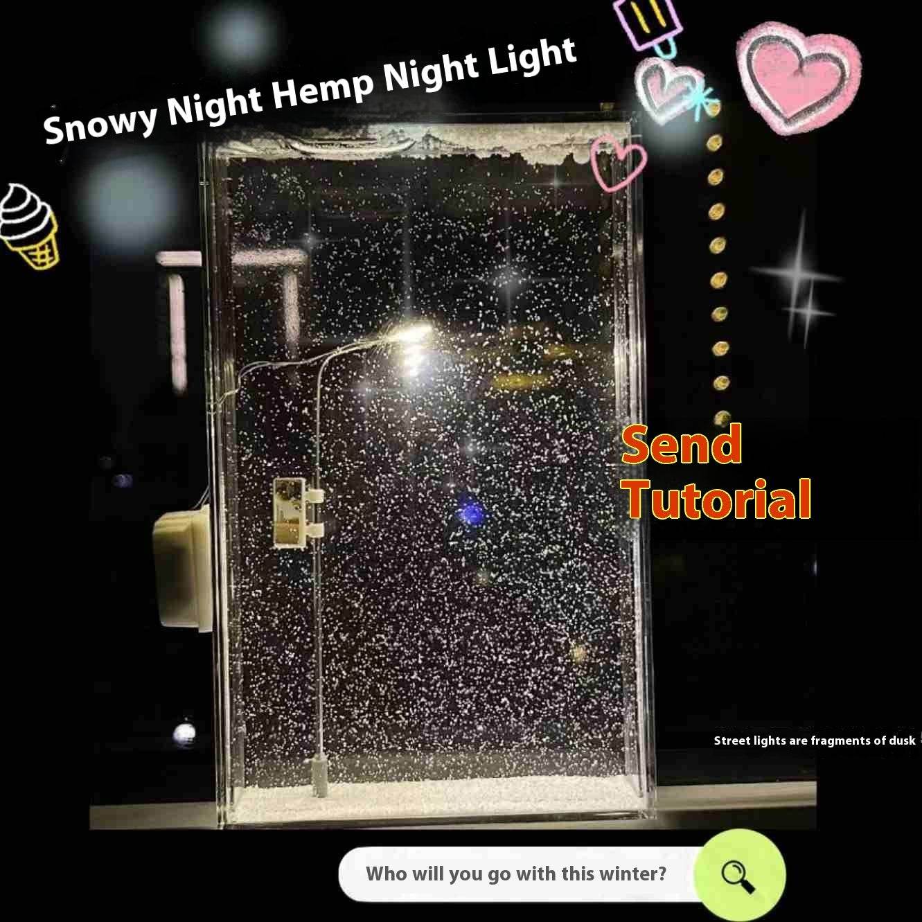 Magic Snowy Landscape Night Lights -DIY - Classy Collective