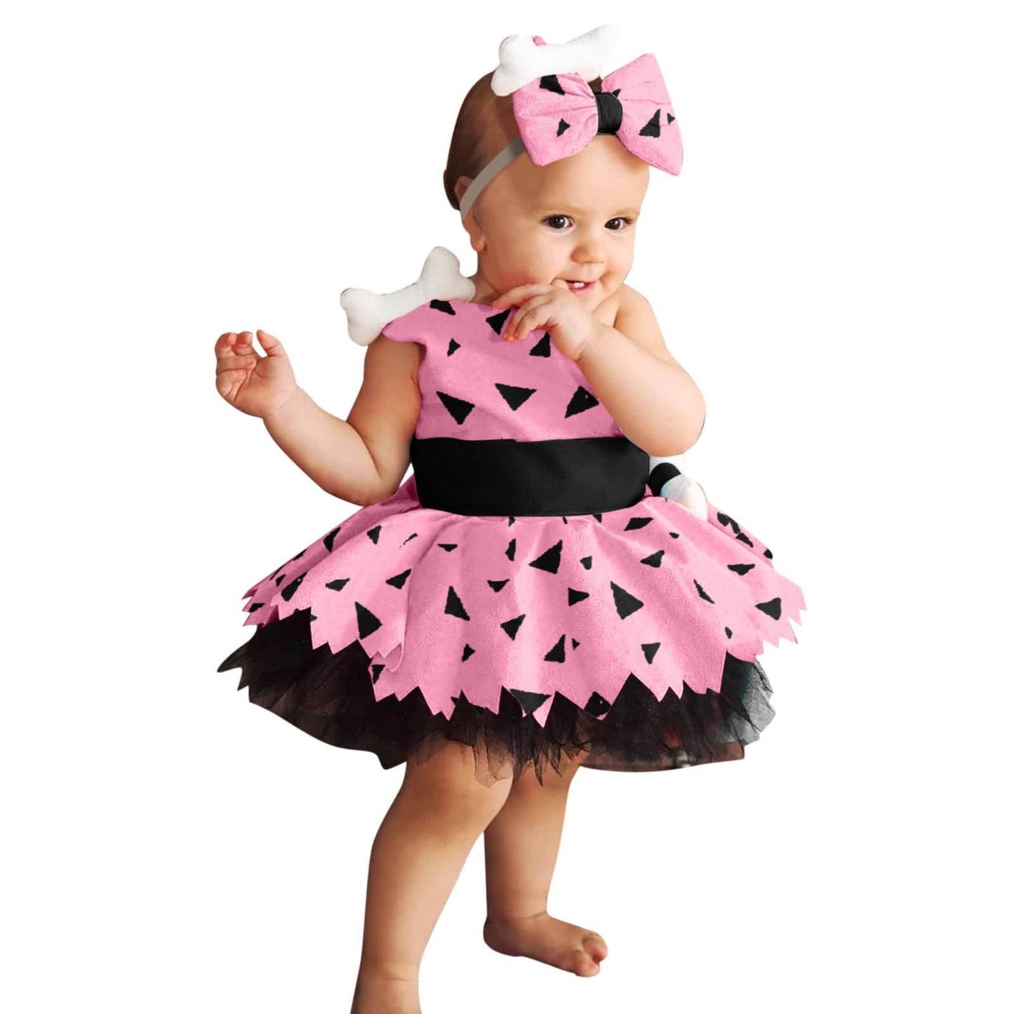 Girls Fashion Simple Halloween Mesh Costume Suit - Classy Collective