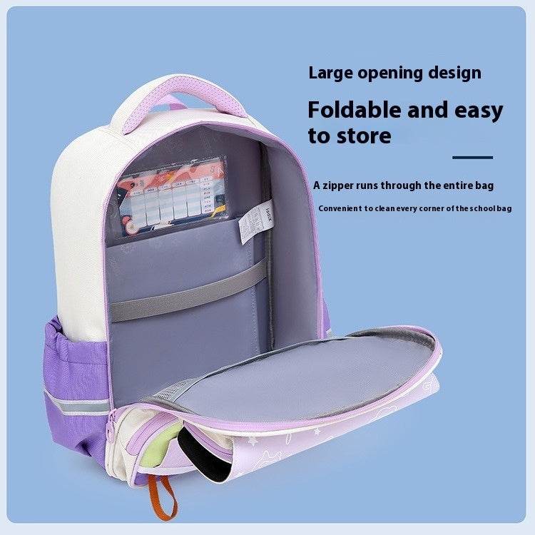 Schoolbag Burden Reduction Spine Protection Lightweight And Large Capacity Backpack - Classy Collective