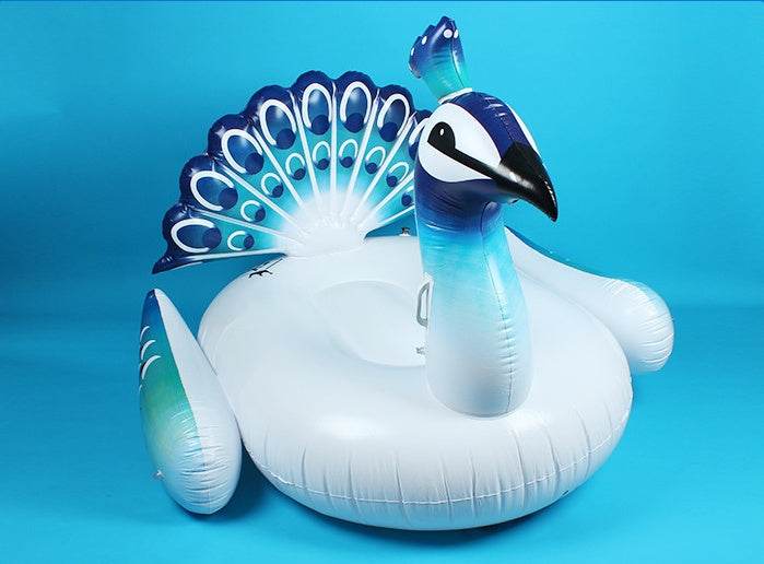 Giant Peacocks Pool Float Inflatable Mattress For Beach Swimming - Classy Collective