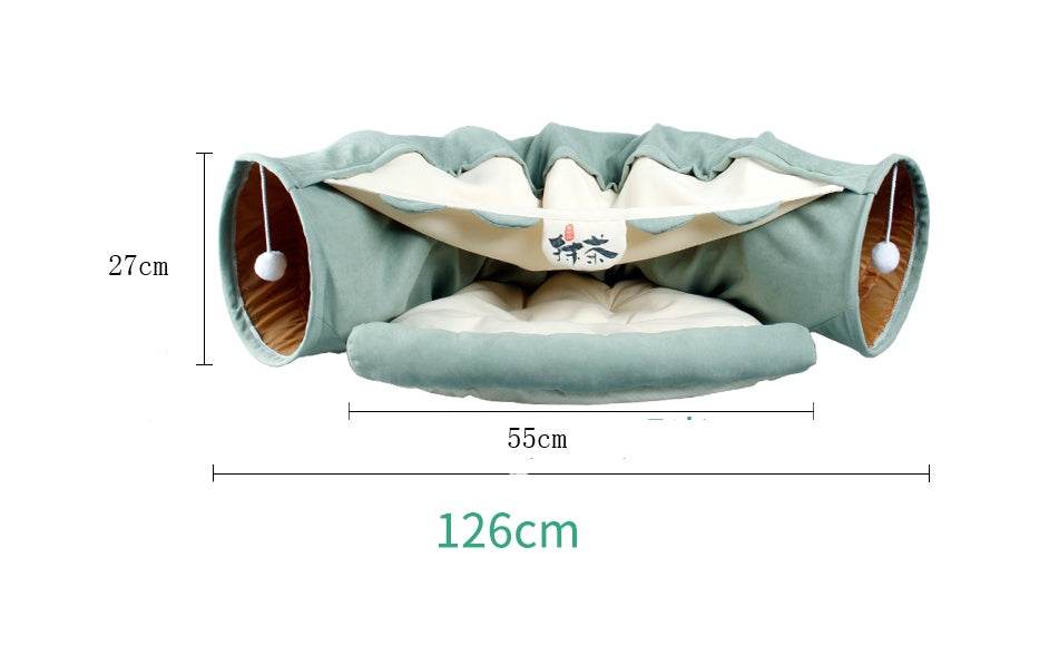 Pet Cats Tunnel Interactive Play Toy Mobile Collapsible - Classy Collective