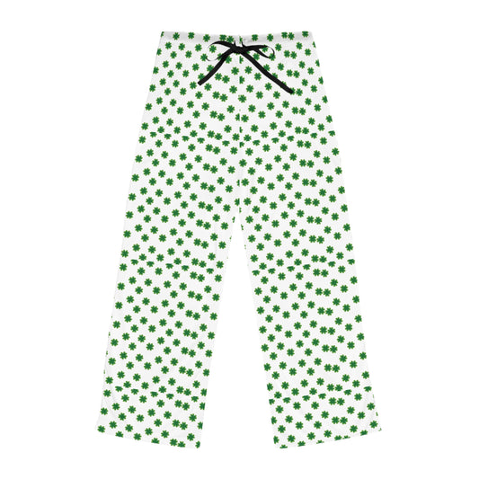 Lucky Clover Women's Pajama Pants, Cozy Sleepwear, Comfortable Lounge Pants, All-Over Print Women’s PJs