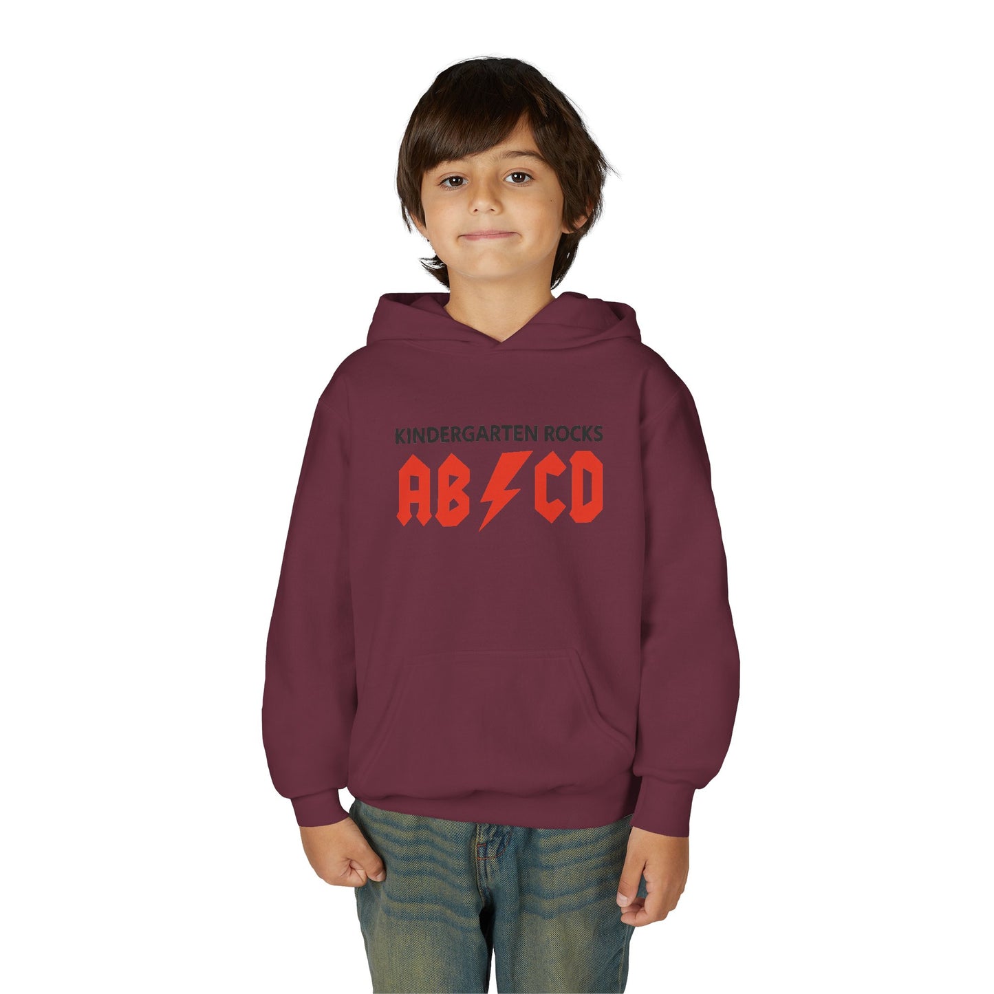 Rocking Kindergarten Sweatshirt | Youth Hoodie, Fun Kids Apparel, Classroom Gear, Gift for Students, Educational Clothing