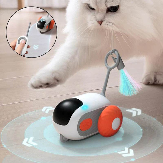 Remote Control Interactive Cat Car Toy USB Charging Chasing Automatic Self-moving - Classy Collective