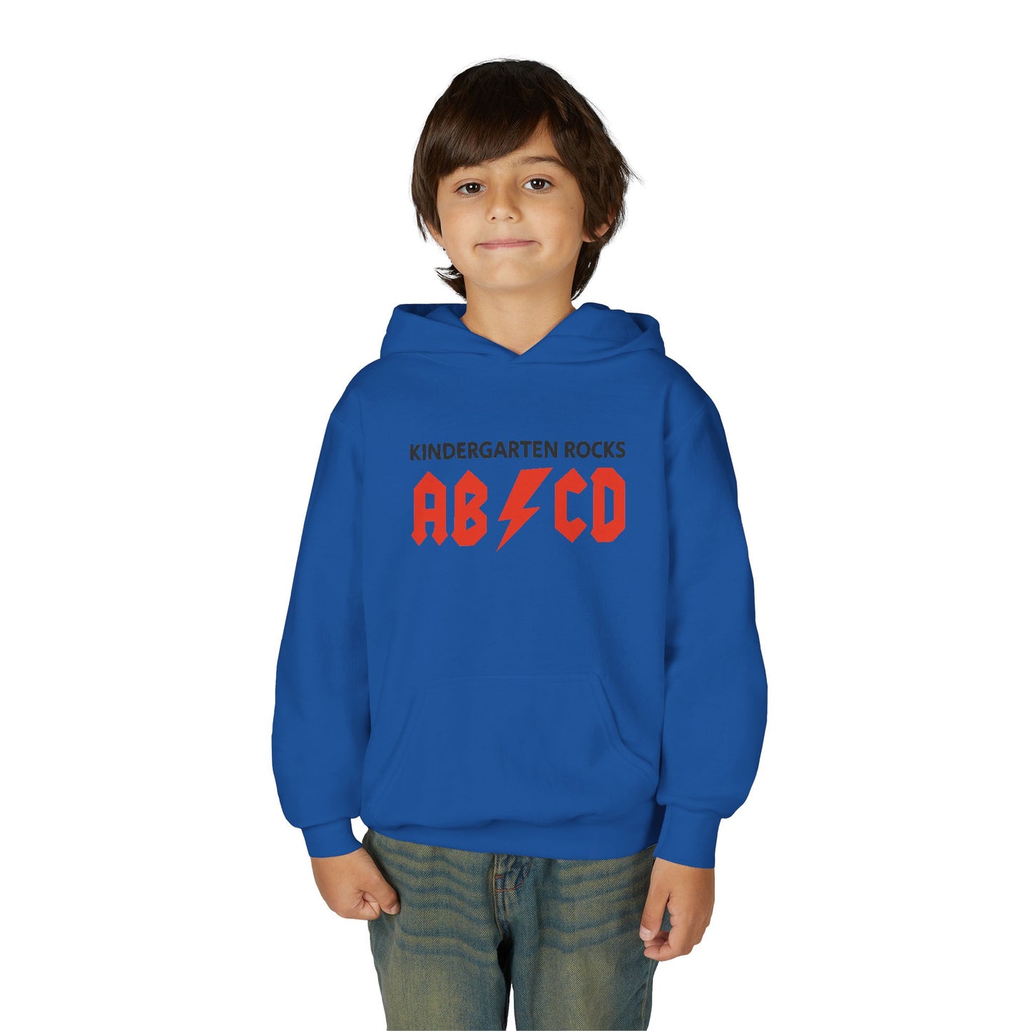 Rocking Kindergarten Sweatshirt | Youth Hoodie, Fun Kids Apparel, Classroom Gear, Gift for Students, Educational Clothing