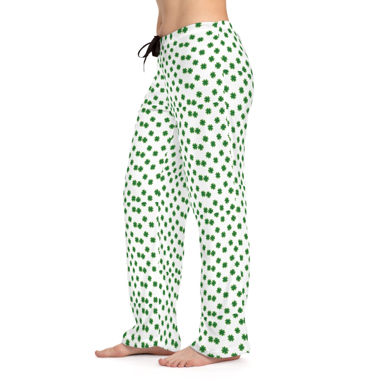 Lucky Clover Women's Pajama Pants, Cozy Sleepwear, Comfortable Lounge Pants, All-Over Print Women’s PJs