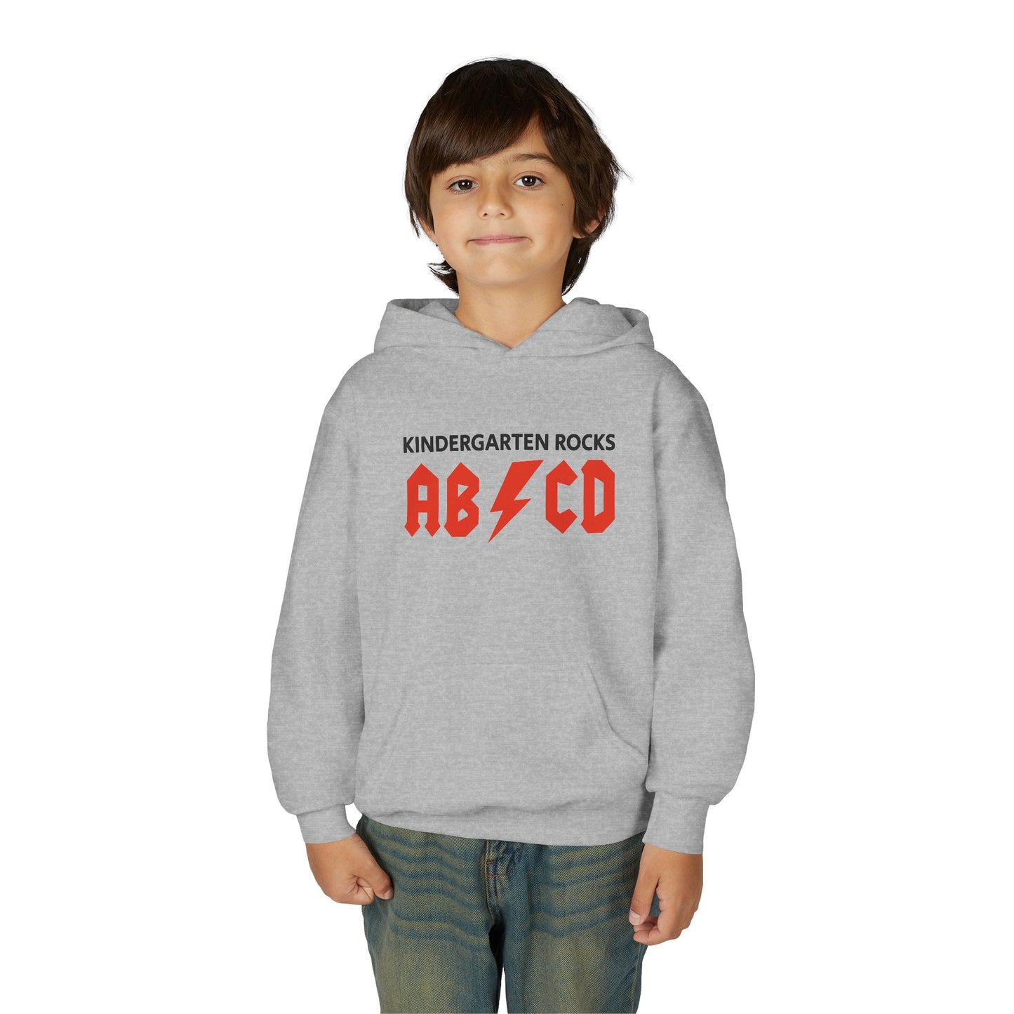 Rocking Kindergarten Sweatshirt | Youth Hoodie, Fun Kids Apparel, Classroom Gear, Gift for Students, Educational Clothing