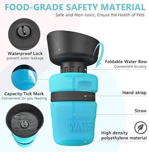 Travel Water Bottle Dog Dispenser - Classy Collective