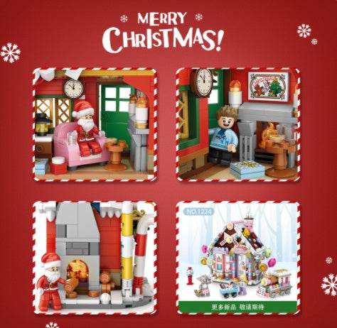 Christmas House Building Blocks Gifts - Classy Collective