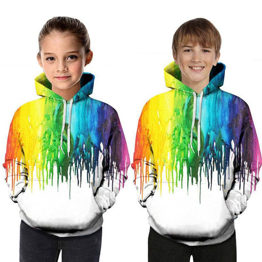 Digital Printed Children's Hooded Sweater For Kids - Classy Collective