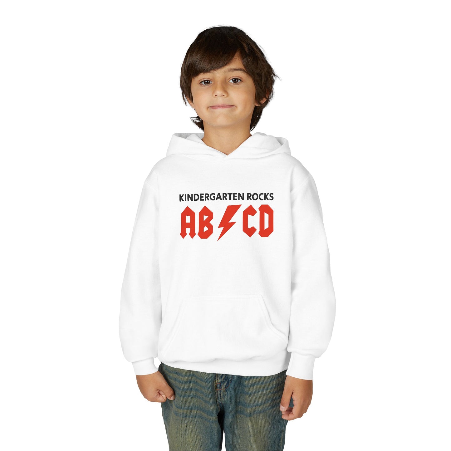 Rocking Kindergarten Sweatshirt | Youth Hoodie, Fun Kids Apparel, Classroom Gear, Gift for Students, Educational Clothing