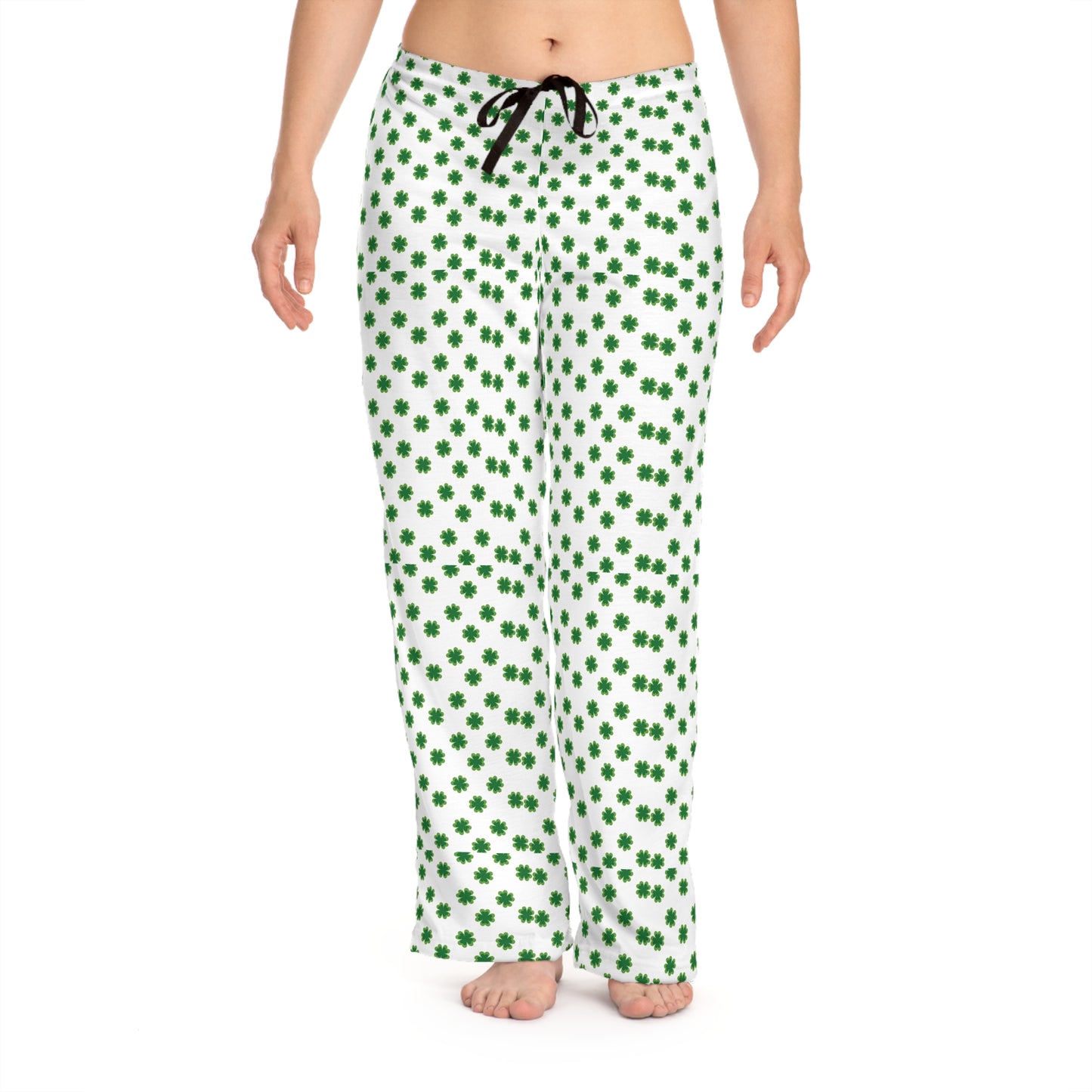 Lucky Clover Women's Pajama Pants, Cozy Sleepwear, Comfortable Lounge Pants, All-Over Print Women’s PJs