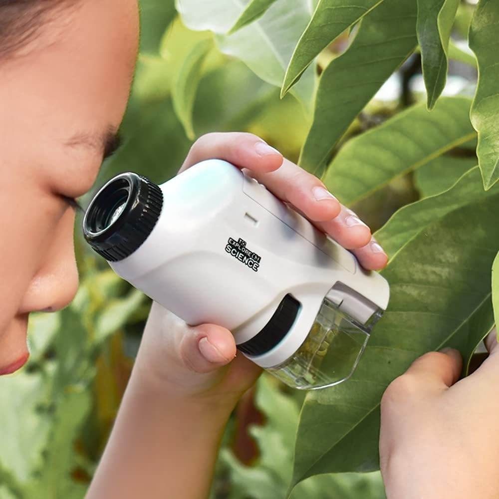 Portable Pocket Microscope For Kids With LED Light 60X-120X, Halloween, Christmas And Thanksgiving Day Gift - Classy Collective