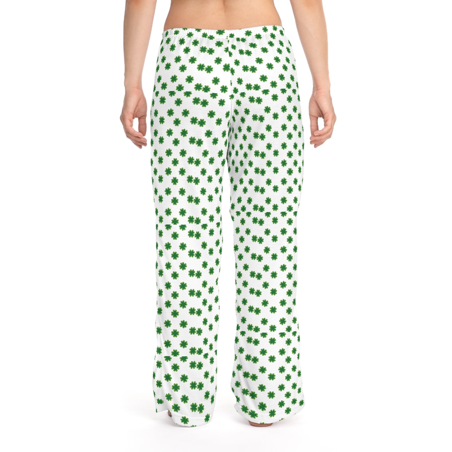 Lucky Clover Women's Pajama Pants, Cozy Sleepwear, Comfortable Lounge Pants, All-Over Print Women’s PJs