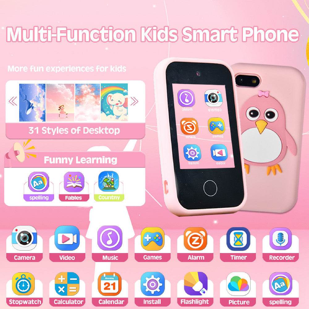 Children's Smart Touch Mobile Phone Silicone Penguin Toy - Classy Collective