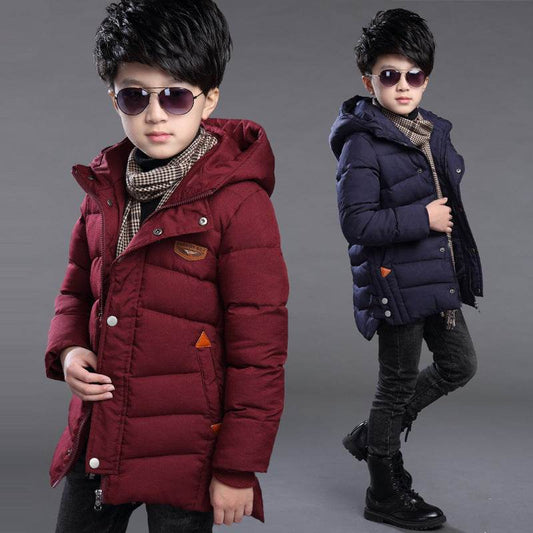 Boy's hooded padded padded jacket - Classy Collective