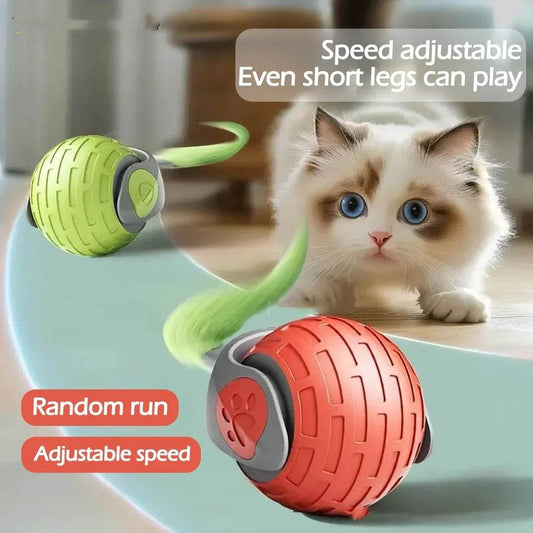 New Interactive Cat Toys Ball Auto Electric Rolling Ball Toys For Cat Kitty Pets Smart Automatic Teaser USB Rechargeable Cat Toy Pet Products - Classy Collective