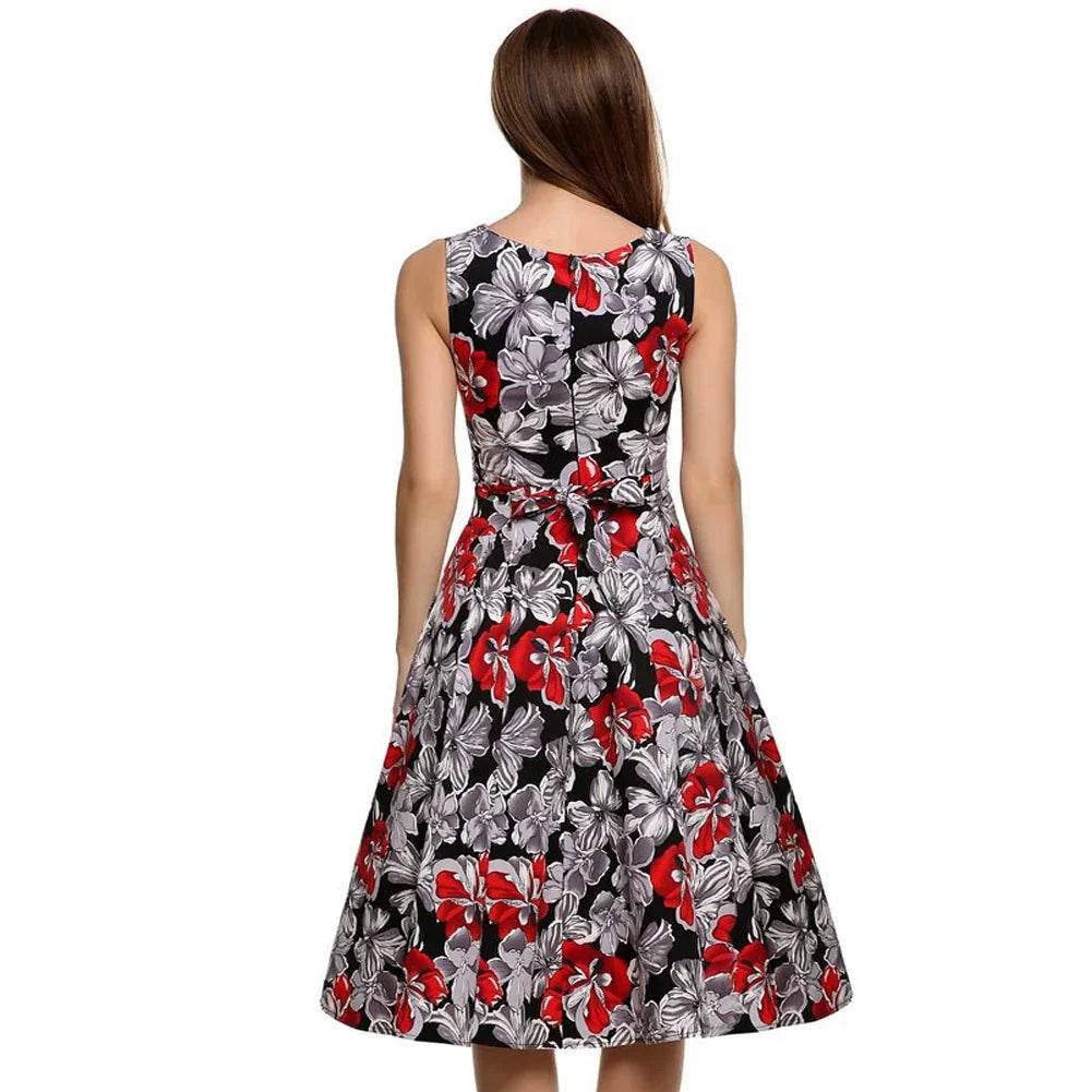 Vintage print dress - Classy Collective