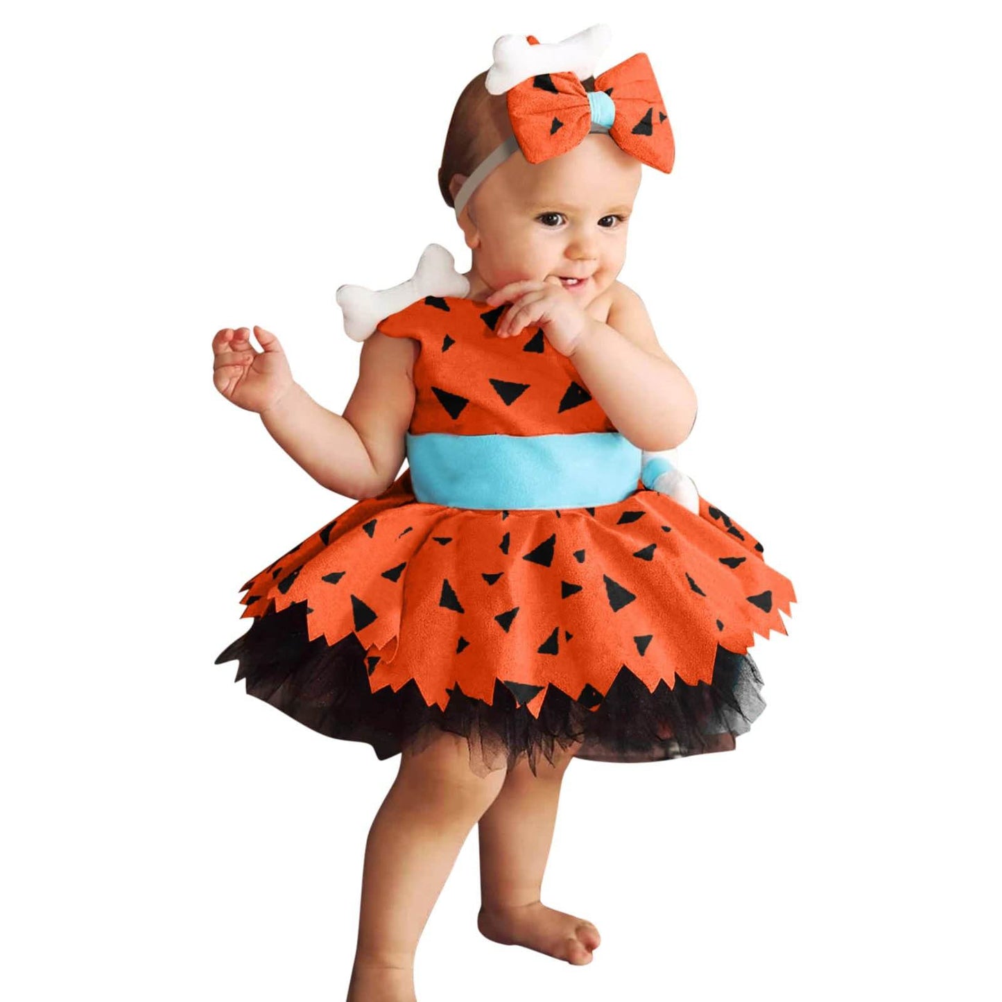 Girls Fashion Simple Halloween Mesh Costume Suit - Classy Collective