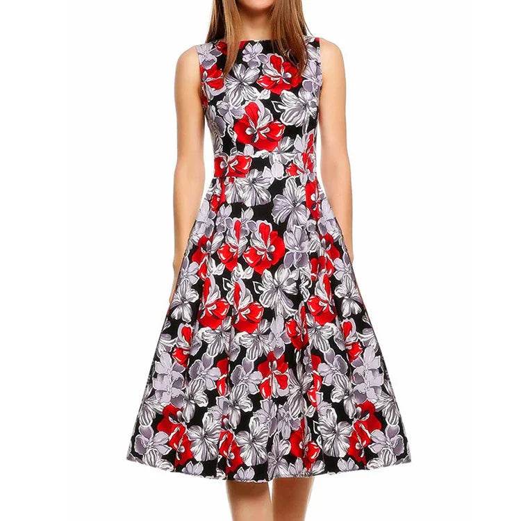 Vintage print dress - Classy Collective