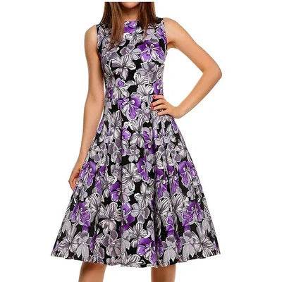 Vintage print dress - Classy Collective