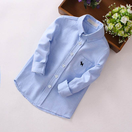 Children's Shirts Boys' Long-sleeved Shirts - Classy Collective