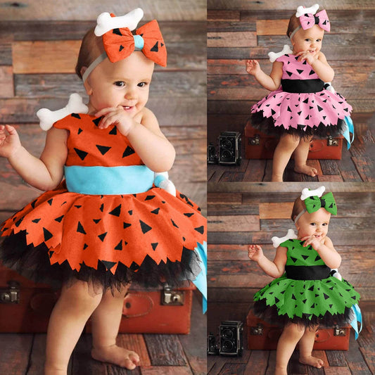 Girls Fashion Simple Halloween Mesh Costume Suit - Classy Collective