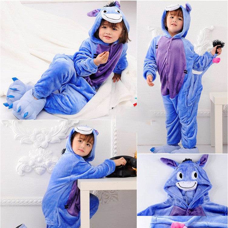 One-piece Pajamas Animal Print jumpsuit - Classy Collective