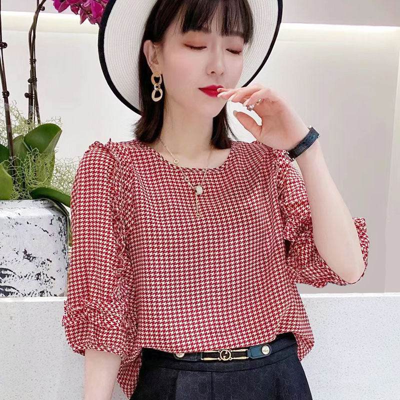 Summer New Pleated Loose Floral Blouse Top - Classy Collective